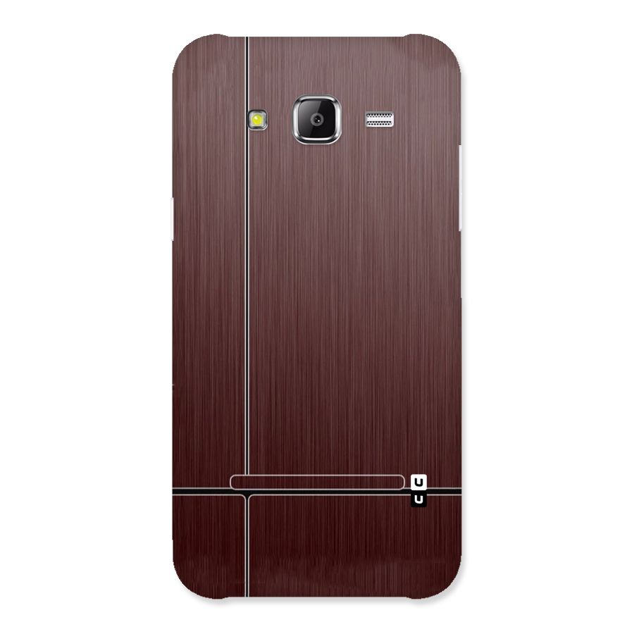 Dark Maroon Classic Design Back Case for Samsung Galaxy J5