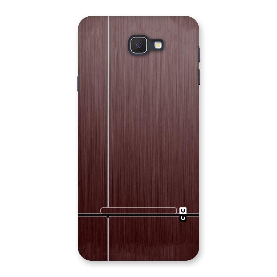 Dark Maroon Classic Design Back Case for Samsung Galaxy J7 Prime