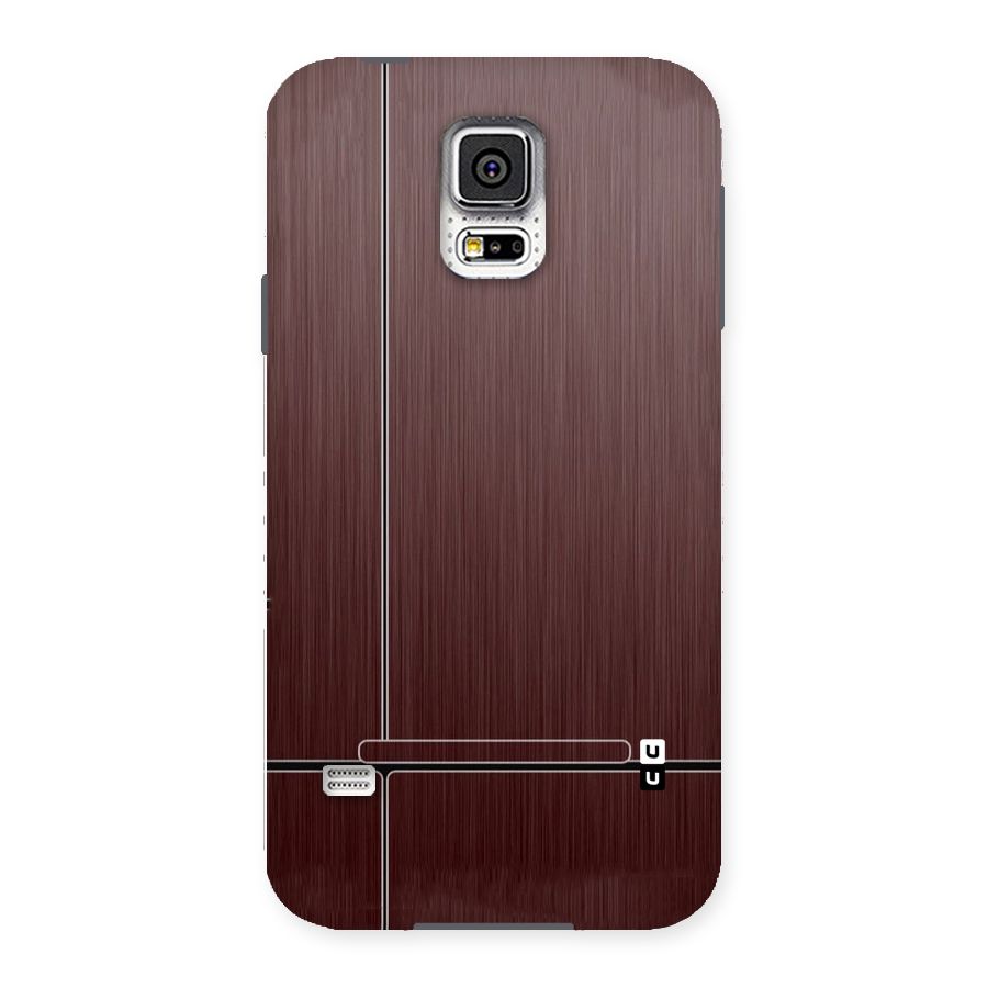Dark Maroon Classic Design Back Case for Samsung Galaxy S5