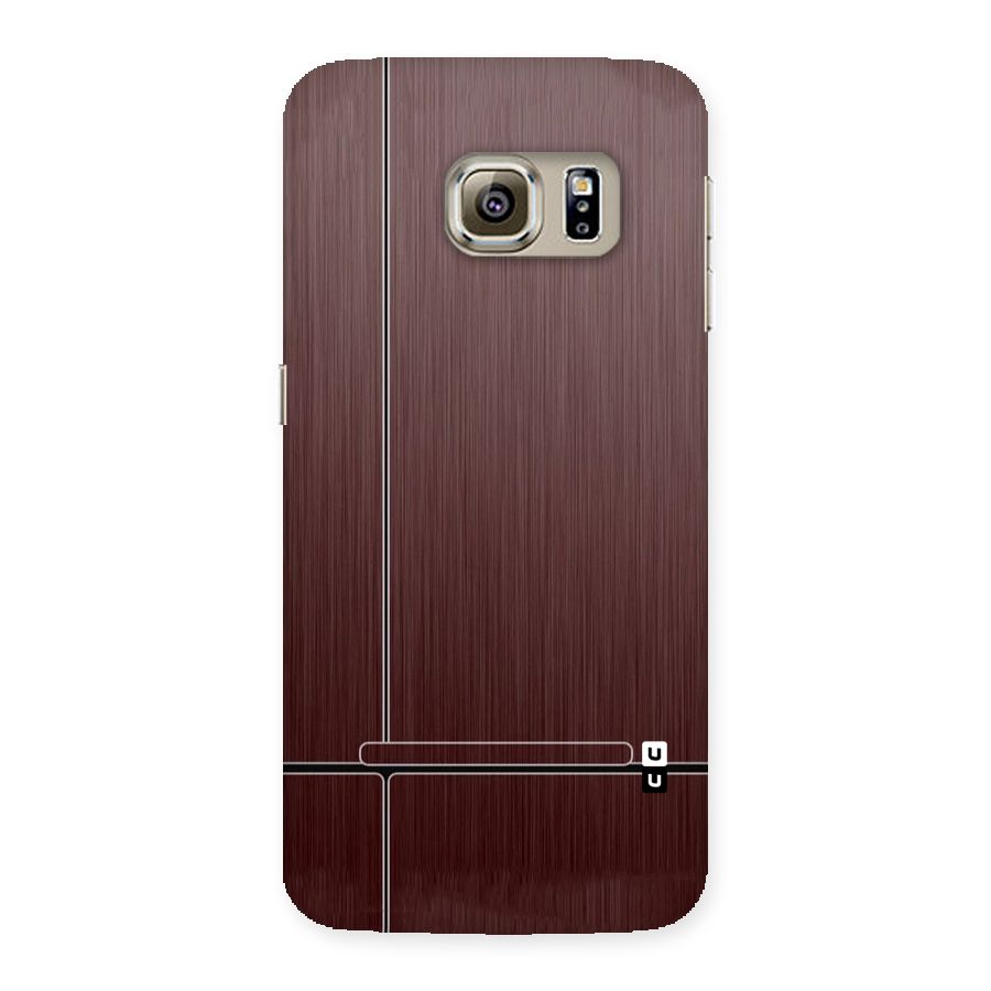 Dark Maroon Classic Design Back Case for Samsung Galaxy S6 Edge