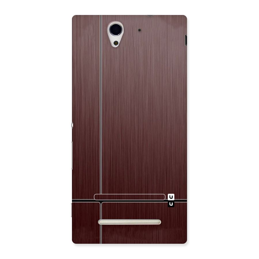 Dark Maroon Classic Design Back Case for Sony Xperia C3
