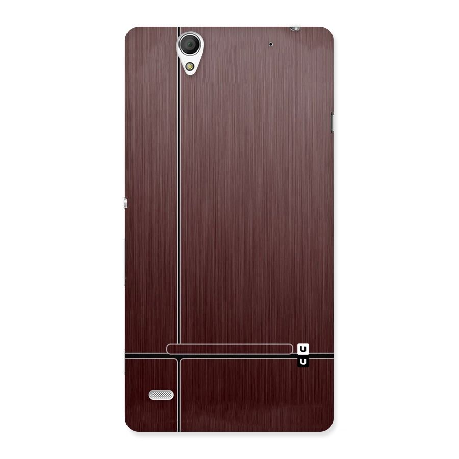 Dark Maroon Classic Design Back Case for Sony Xperia C4
