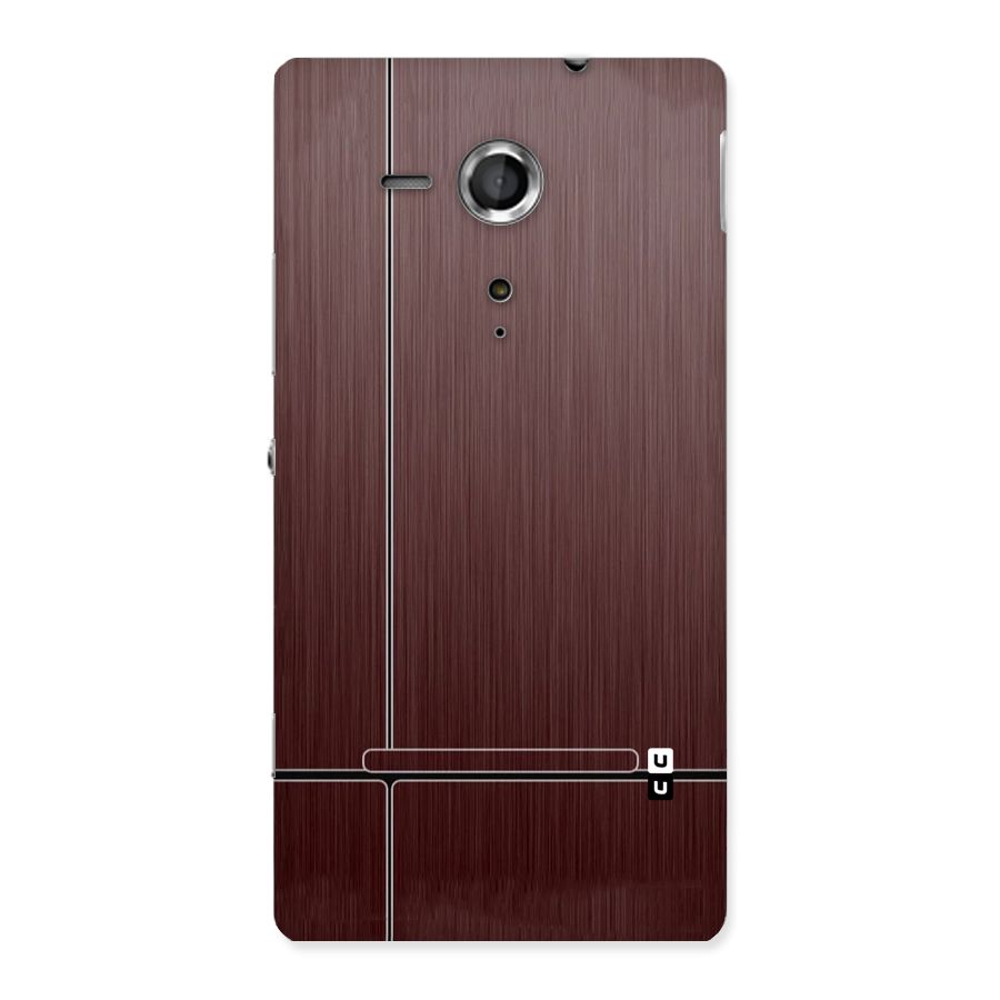 Dark Maroon Classic Design Back Case for Sony Xperia SP