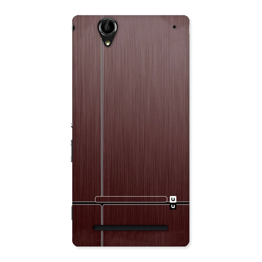 Dark Maroon Classic Design Back Case for Sony Xperia T2