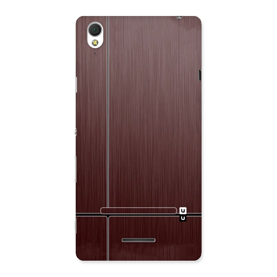 Dark Maroon Classic Design Back Case for Sony Xperia T3