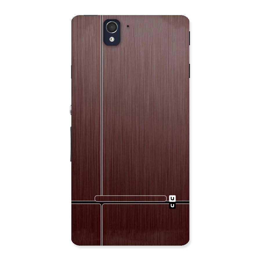 Dark Maroon Classic Design Back Case for Sony Xperia Z