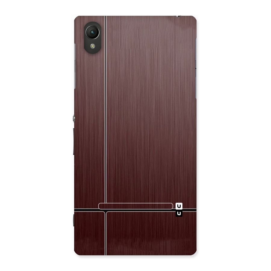 Dark Maroon Classic Design Back Case for Sony Xperia Z1