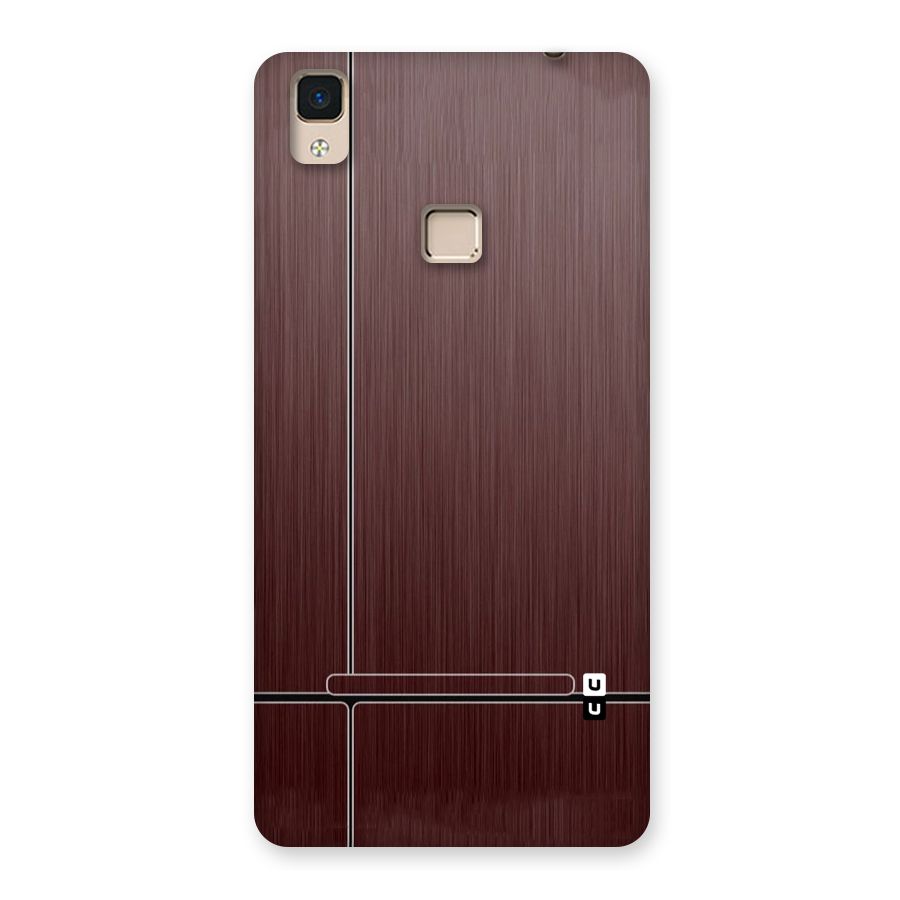 Dark Maroon Classic Design Back Case for V3 Max