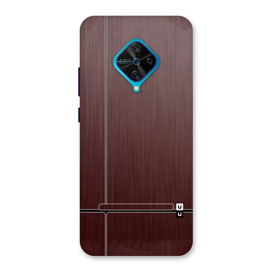Dark Maroon Classic Design Back Case for Vivo S1 Pro