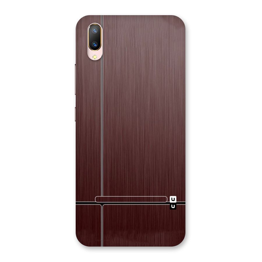 Dark Maroon Classic Design Back Case for Vivo V11 Pro