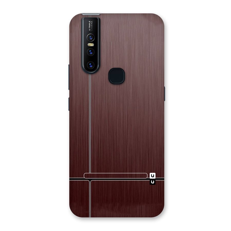 Dark Maroon Classic Design Back Case for Vivo V15