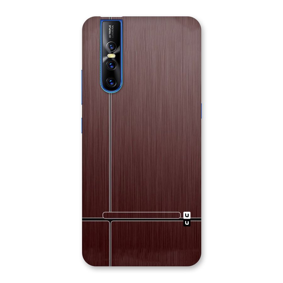 Dark Maroon Classic Design Back Case for Vivo V15 Pro