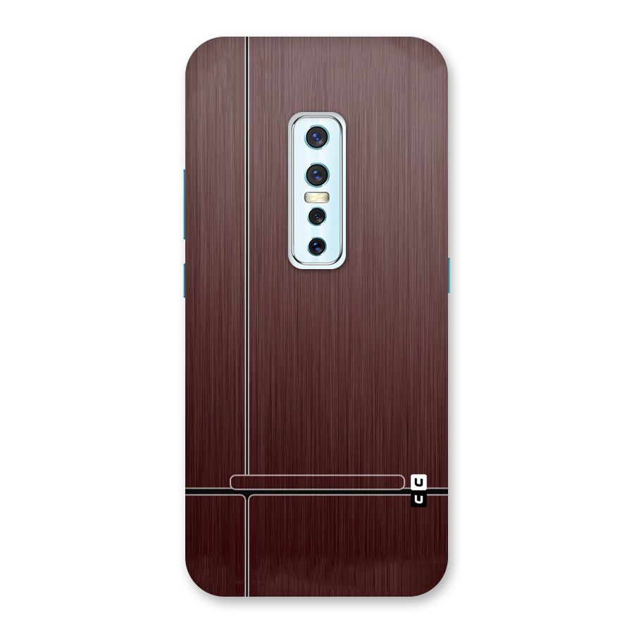 Dark Maroon Classic Design Back Case for Vivo V17 Pro