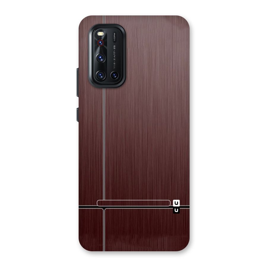 Dark Maroon Classic Design Back Case for Vivo V19