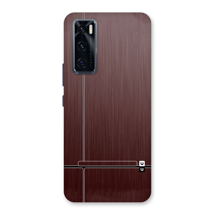 Dark Maroon Classic Design Back Case for Vivo V20 SE