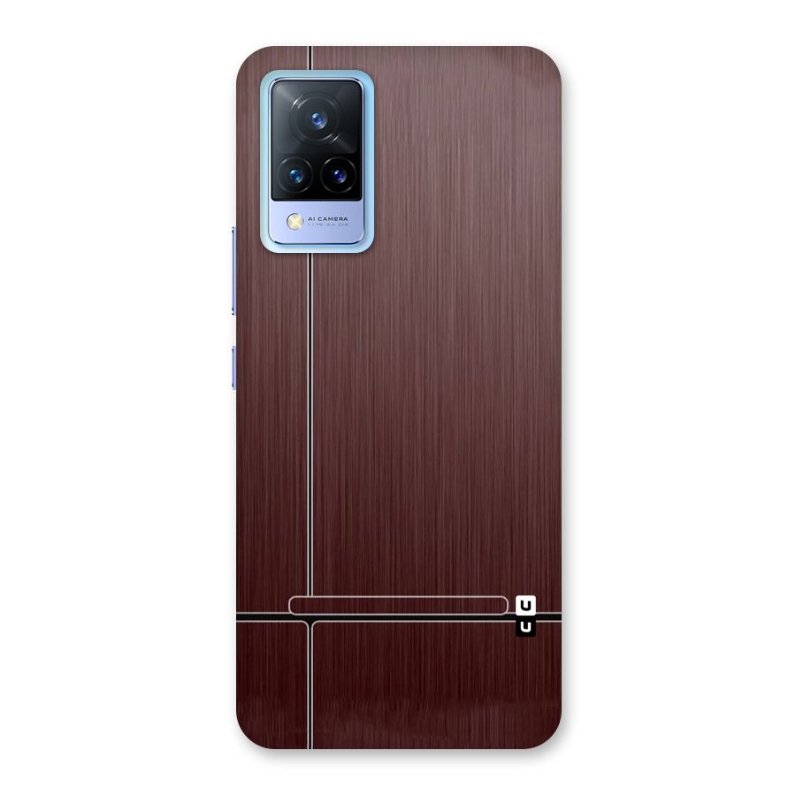 Dark Maroon Classic Design Back Case for Vivo V21 5G