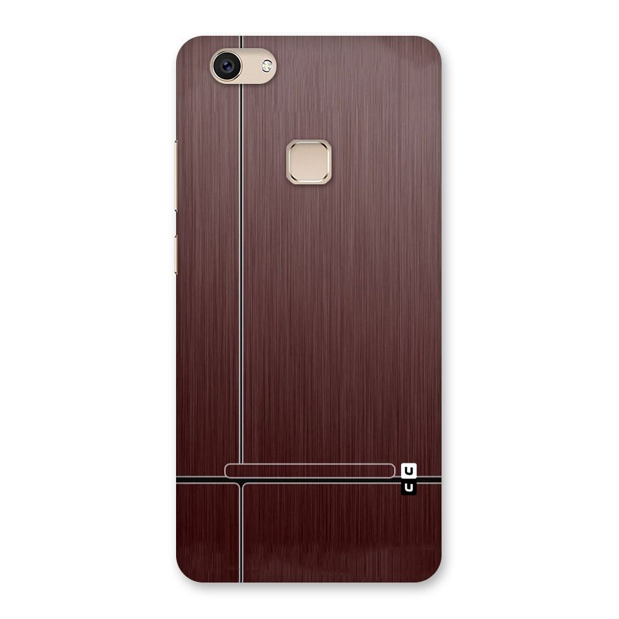 Dark Maroon Classic Design Back Case for Vivo V7