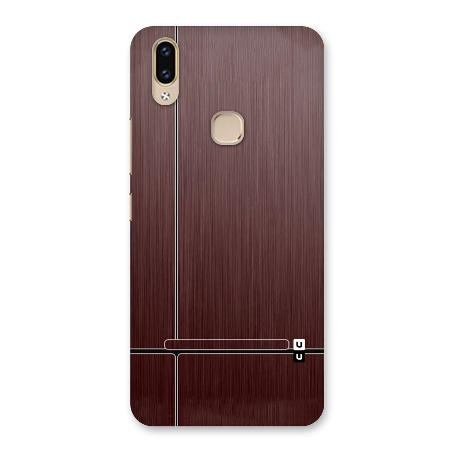 Dark Maroon Classic Design Back Case for Vivo V9 Youth