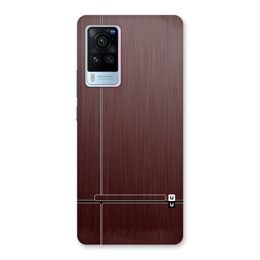 Dark Maroon Classic Design Back Case for Vivo X60 Pro