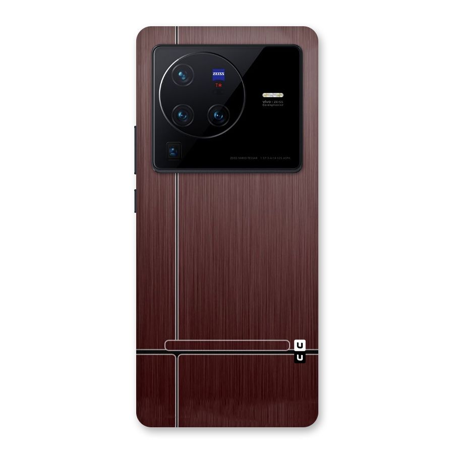 Dark Maroon Classic Design Back Case for Vivo X80 Pro