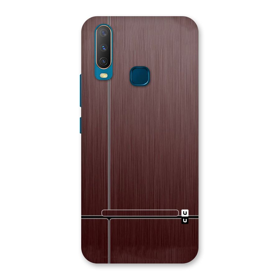Dark Maroon Classic Design Back Case for Vivo Y17