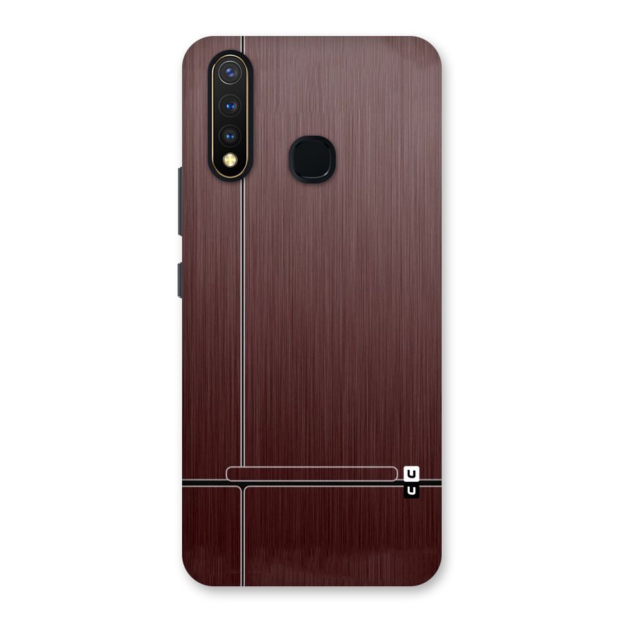 Dark Maroon Classic Design Back Case for Vivo Y19