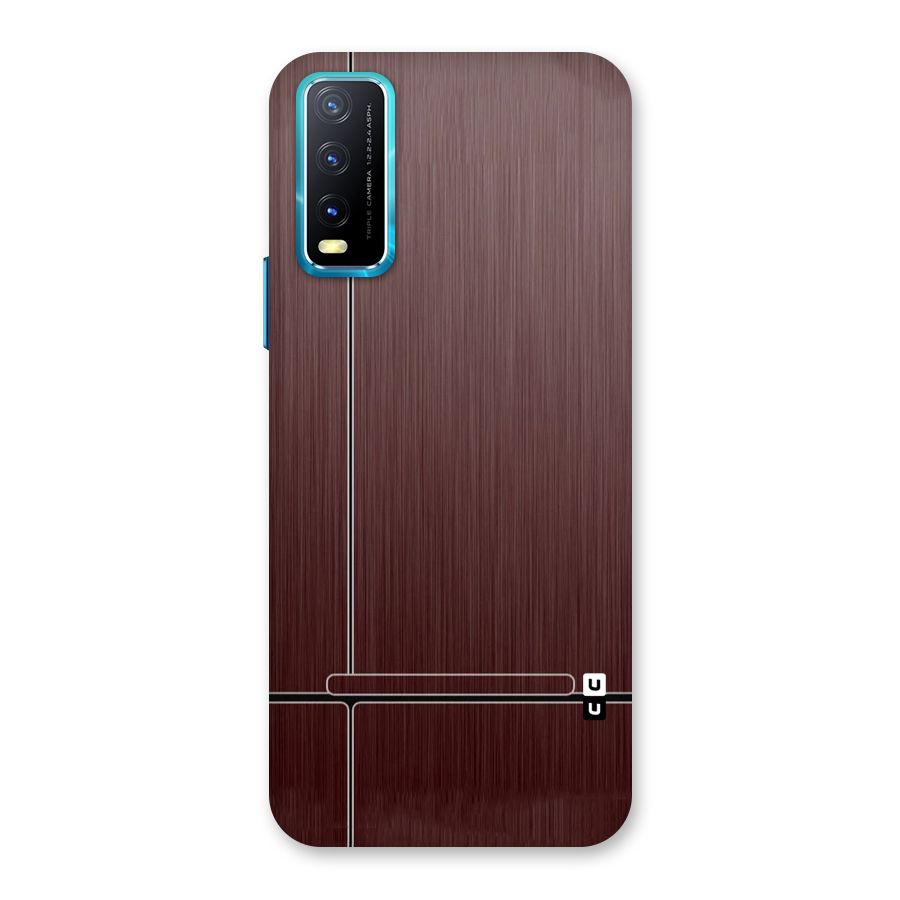 Dark Maroon Classic Design Back Case for Vivo Y20