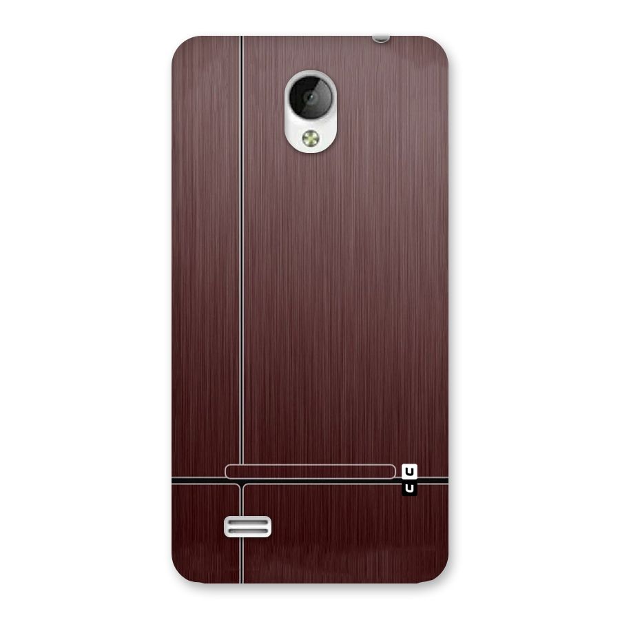 Dark Maroon Classic Design Back Case for Vivo Y21