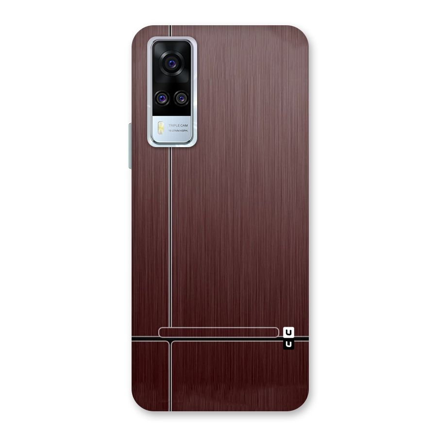 Dark Maroon Classic Design Back Case for Vivo Y31