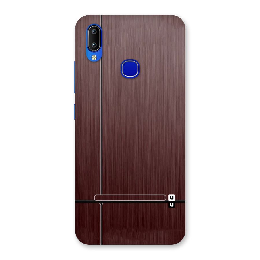 Dark Maroon Classic Design Back Case for Vivo Y91