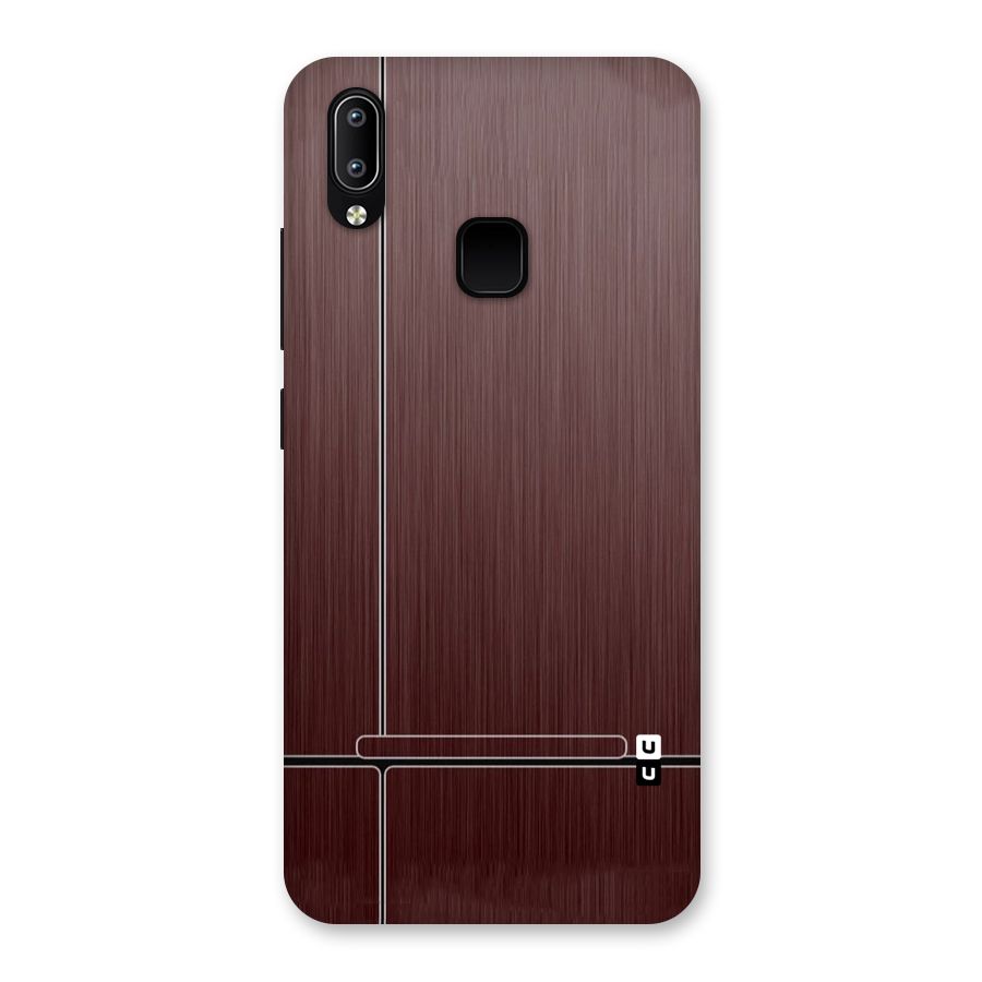 Dark Maroon Classic Design Back Case for Vivo Y93