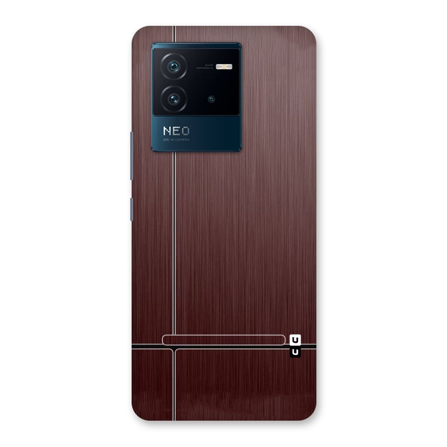 Dark Maroon Classic Design Back Case for Vivo iQOO Neo 6 5G