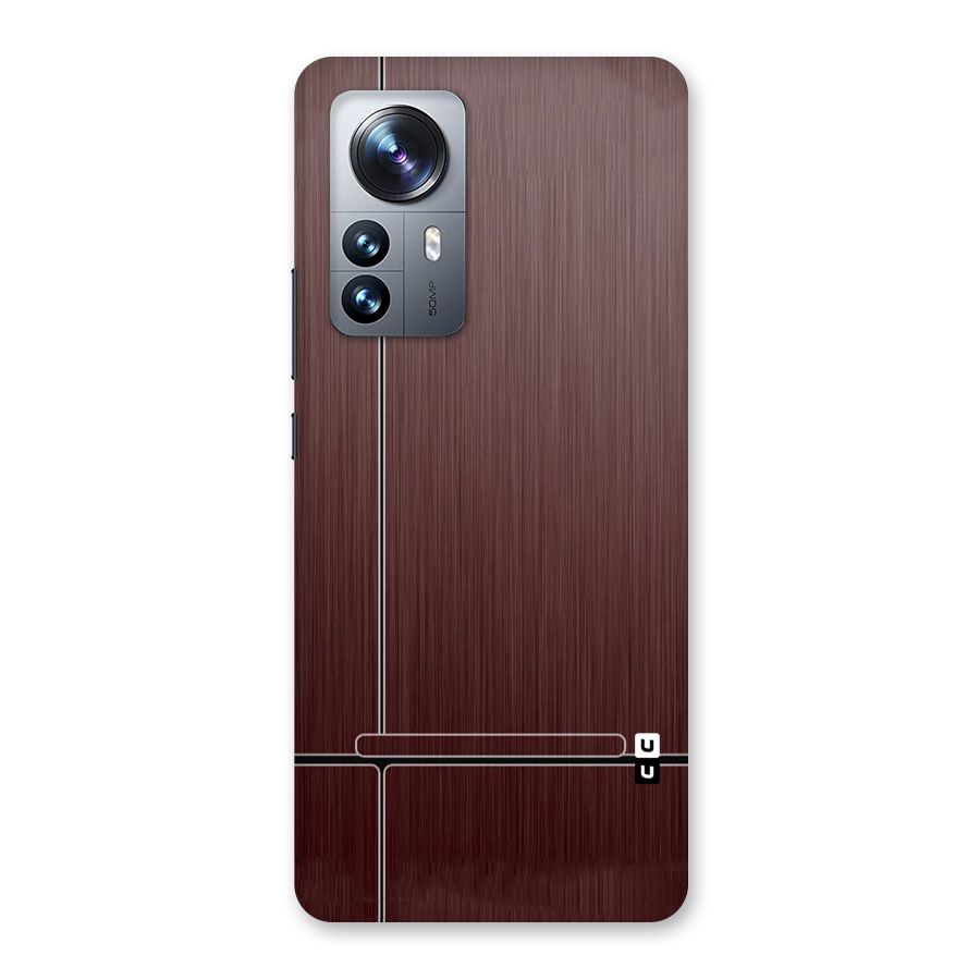 Dark Maroon Classic Design Back Case for Xiaomi 12 Pro
