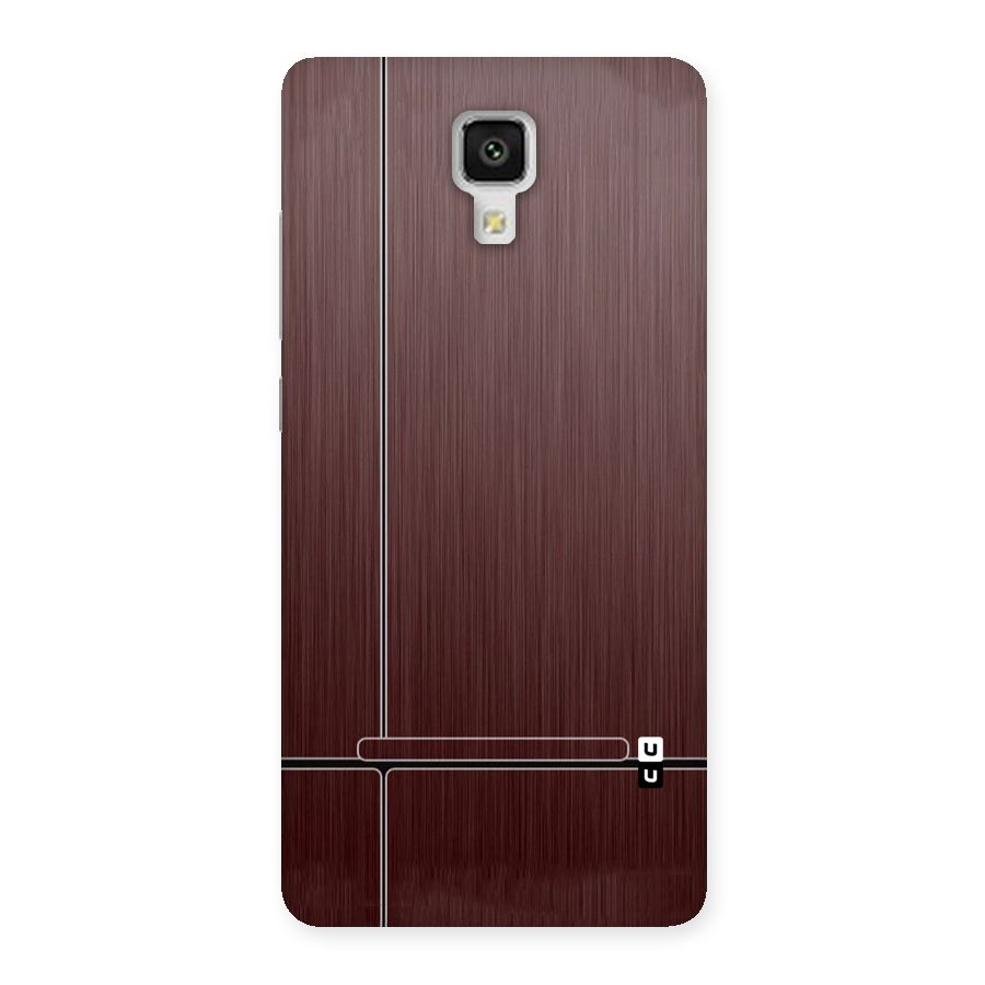 Dark Maroon Classic Design Back Case for Xiaomi Mi 4