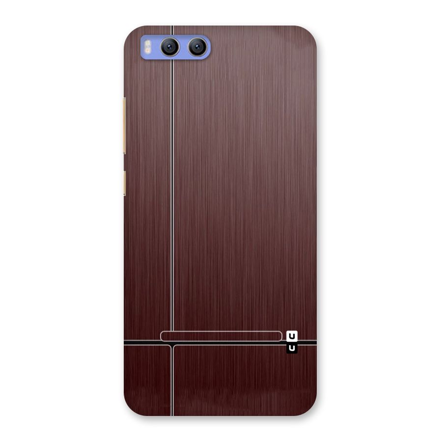 Dark Maroon Classic Design Back Case for Xiaomi Mi 6