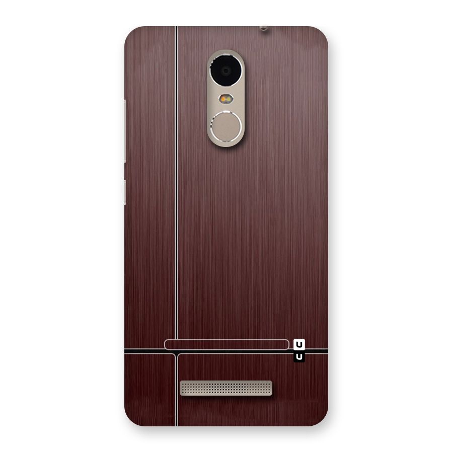 Dark Maroon Classic Design Back Case for Xiaomi Redmi Note 3