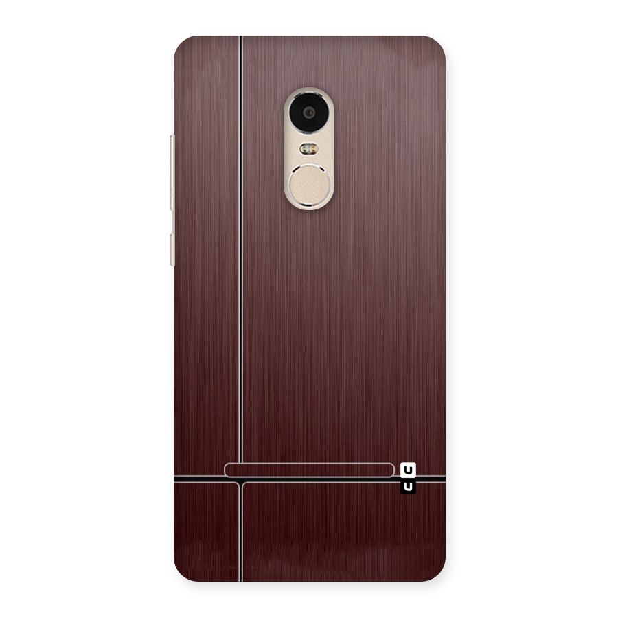 Dark Maroon Classic Design Back Case for Xiaomi Redmi Note 4
