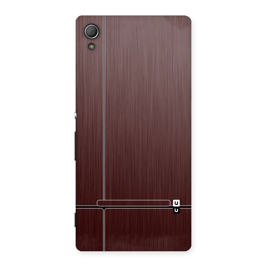 Dark Maroon Classic Design Back Case for Xperia Z3 Plus