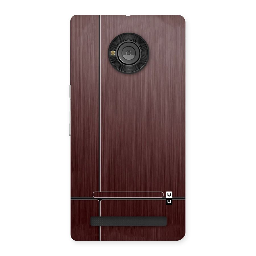 Dark Maroon Classic Design Back Case for Yu Yunique