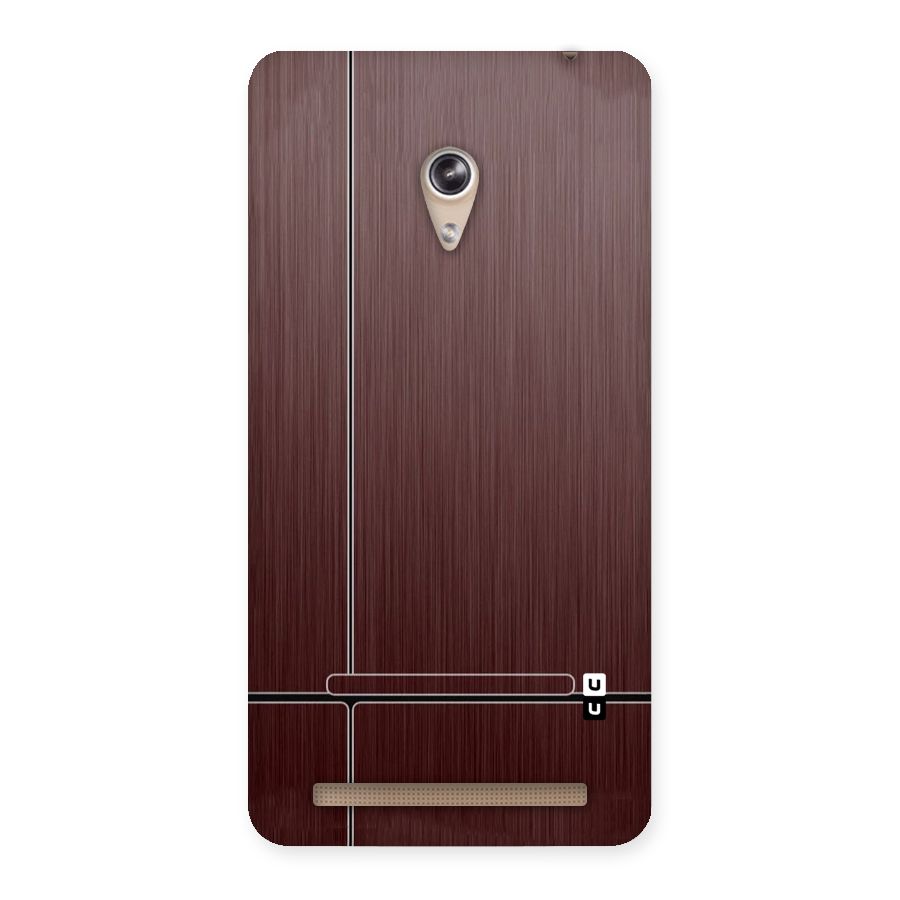 Dark Maroon Classic Design Back Case for Zenfone 6