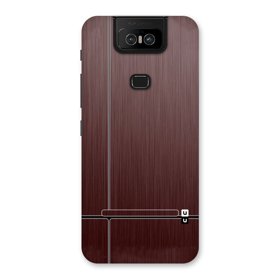 Dark Maroon Classic Design Back Case for Zenfone 6z