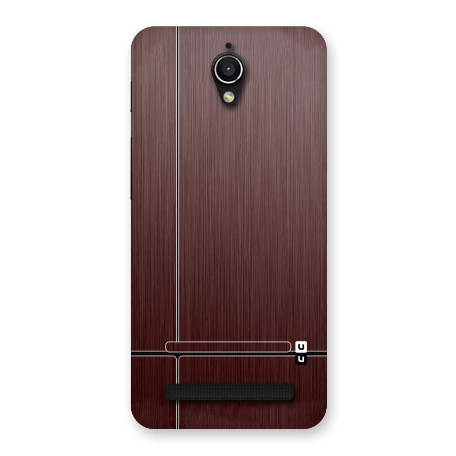 Dark Maroon Classic Design Back Case for Zenfone Go