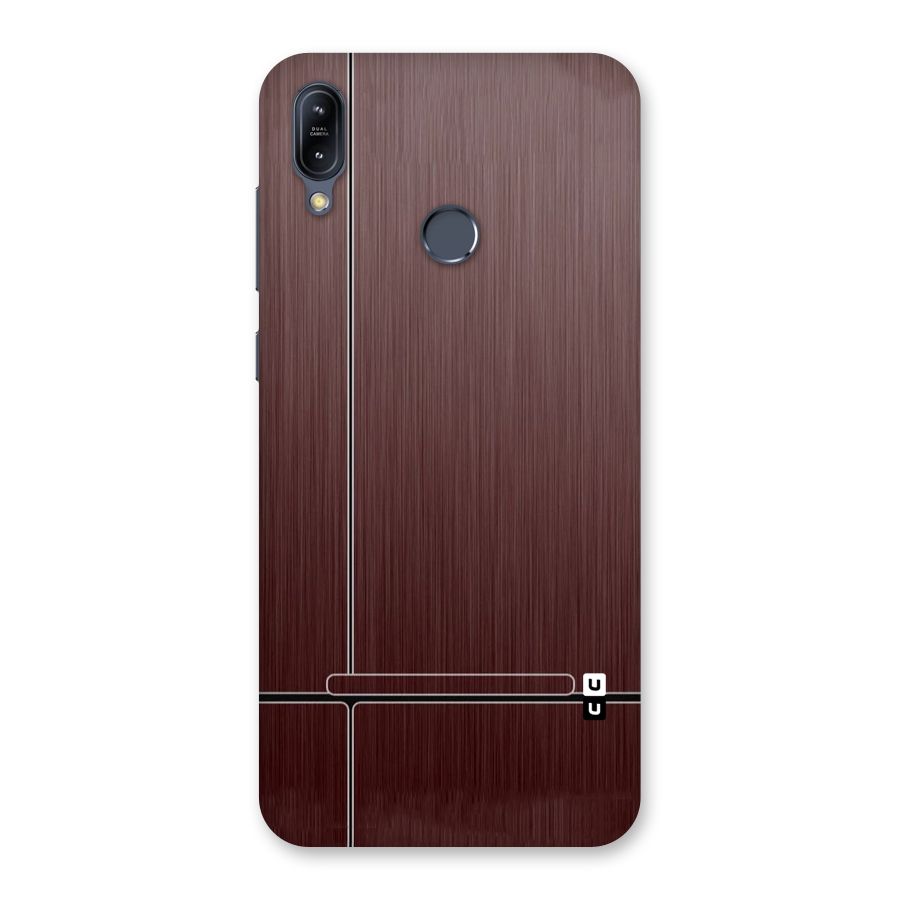 Dark Maroon Classic Design Back Case for Zenfone Max M2