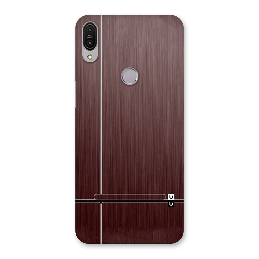 Dark Maroon Classic Design Back Case for Zenfone Max Pro M1