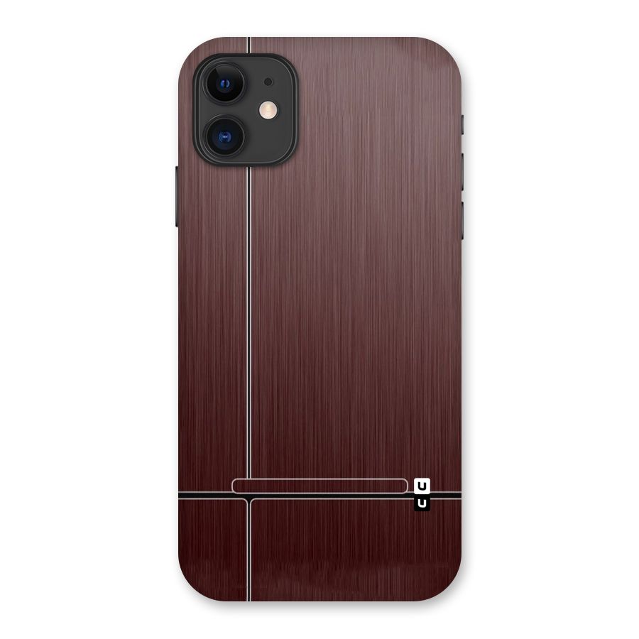 Dark Maroon Classic Design Back Case for iPhone 11