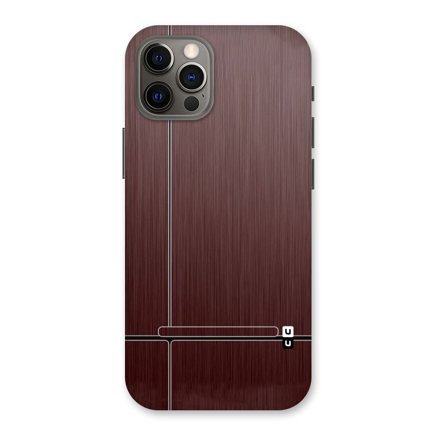 Dark Maroon Classic Design Back Case for iPhone 12 Pro