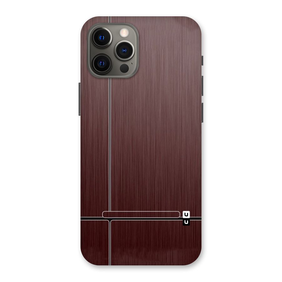 Dark Maroon Classic Design Back Case for iPhone 12 Pro Max