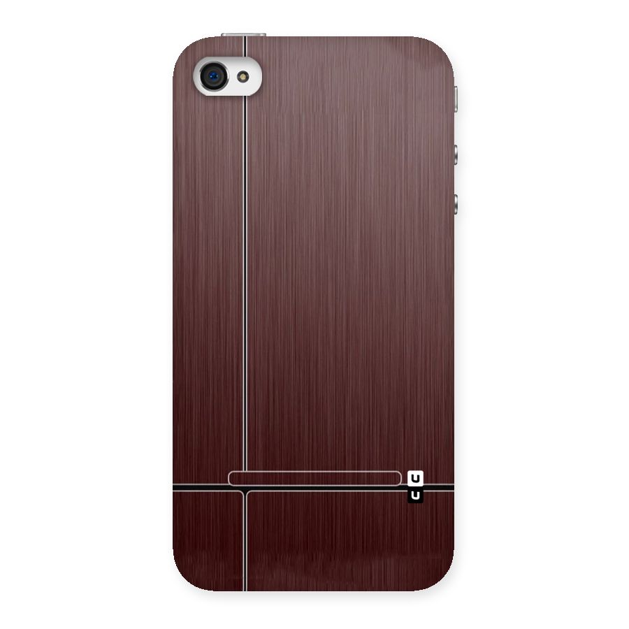 Dark Maroon Classic Design Back Case for iPhone 4 4s