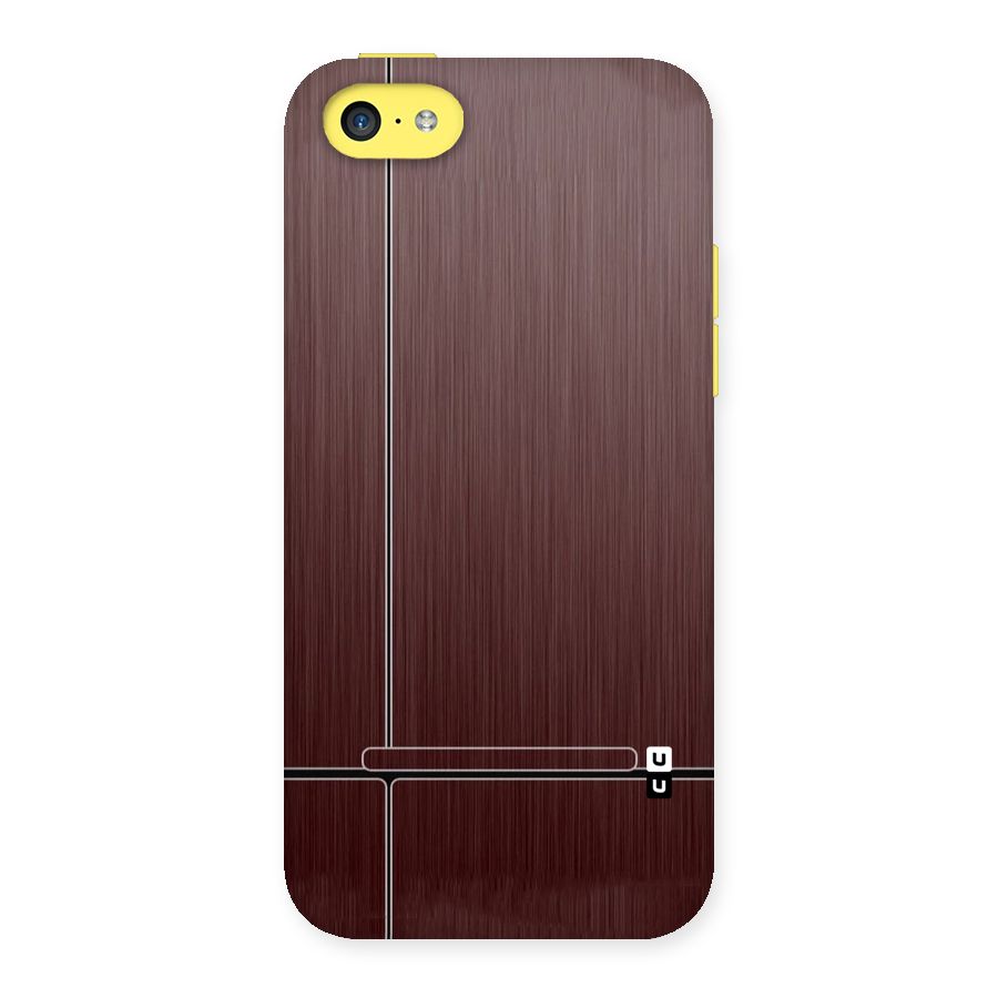 Dark Maroon Classic Design Back Case for iPhone 5C