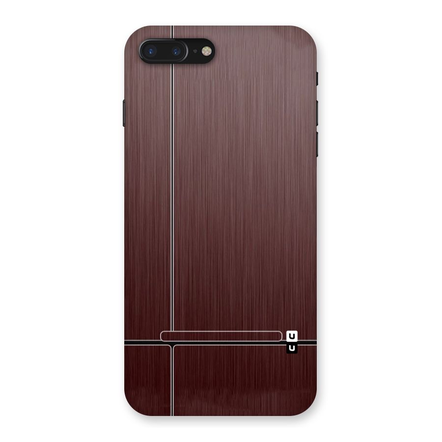 Dark Maroon Classic Design Back Case for iPhone 7 Plus